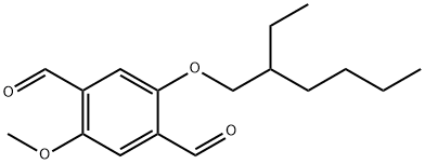 2-Methoxy-5-(2'-ethylhexyloxy)terephthalaldehyde Struktur