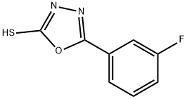 5-(3-フルオロフェニル)-1,3,4-オキサジアゾール-2-チオール 化学構造式