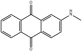 2-(メチルアミノ)-9,10-アントラキノン 化学構造式