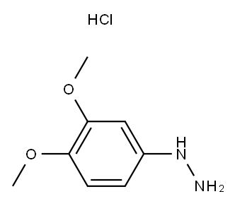 Hydrazine, (3,4-dimethoxyphenyl)-, hydrochloride Structure