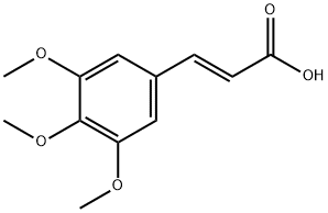 3,4,5-トリメトキシ-trans-けい皮酸 化学構造式
