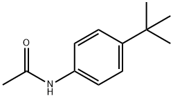 4-叔丁基乙酰苯胺 结构式