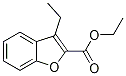 2-Benzofurancarboxylic acid, 3-ethyl-, ethyl ester 化学構造式