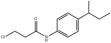 N-(4-丁-2-基苯基)-3-氯-丙酰胺 结构式