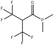 Dimethyl[3,3,3-trifluoro-1-oxo-2-(trifluoromethyl)propyl]phosphine Structure