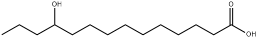 11-羟基十四酸 结构式