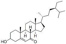 7-酮基-Β-谷甾醇, 2034-74-4, 结构式