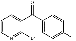 2-Bromo-3-(4-fluorobenzoyl)pyridine,2034155-37-6,结构式