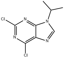 2,6-ジクロロ-9-イソプロピルプリン 化学構造式
