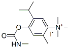 trimethyl-[2-methyl-4-(methylcarbamoyloxy)-5-propan-2-yl-phenyl]azaniu m iodide 结构式