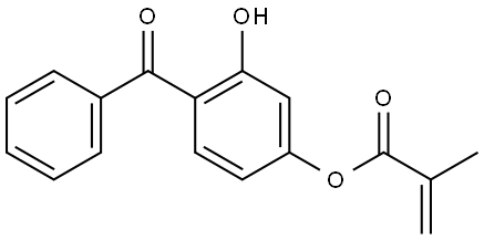 2-羟基-4-(甲基丙烯酰氧基)二苯甲酮 结构式