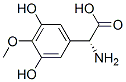 Benzeneacetic acid, alpha-amino-3,5-dihydroxy-4-methoxy-, (R)- (9CI) Struktur