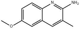 2-アミノ-6-メトキシ-3-メチルキノリン 化学構造式