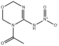 2H-1,3,5-Oxadiazin-4-amine,  3-acetyl-3,6-dihydro-N-nitro-  (9CI)|