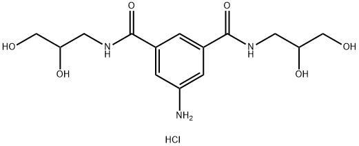 5-アミノ-N,N'-ビス(2,3-ジヒドロキシプロピル)イソフタルアミド塩酸塩 化学構造式