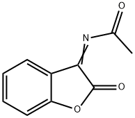 Acetamide,  N-(2-oxo-3(2H)-benzofuranylidene)- Struktur