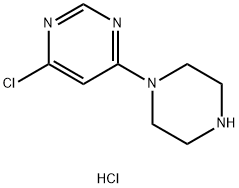 6-氯-4-(1-哌嗪基)嘧啶盐酸盐,203519-89-5,结构式