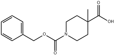 N-Cbz-4-甲基-4-哌啶甲酸,203522-12-7,结构式