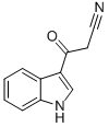 3-(シアノアセチル)インドール 化学構造式