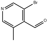 3-溴-5-甲基吡啶-4-甲醛,203569-15-7,结构式
