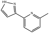 Pyridine, 2-Methyl-6-(1H-pyrazol-3-yl)- Struktur