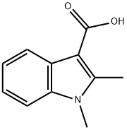 1,2-二甲基吲哚-3-甲酸 结构式