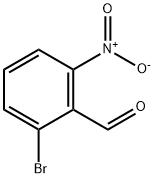 2-ブロモ-6-ニトロベンズアルデヒド 化学構造式