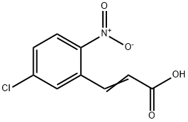 5-クロロ-2-ニトロけい皮酸 化学構造式