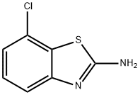 7-氯苯并噻唑2-胺,20358-01-4,结构式