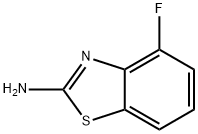 2-氨基-4-氟苯并噻唑 结构式