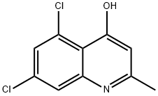 5,7-DICHLORO-2-METHYL-4-QUINOLINOL Structure