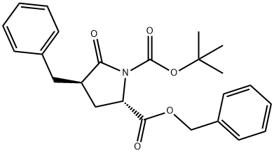 (4R)-BOC-4-苄基-PYR-OBZL, 203645-44-7, 结构式