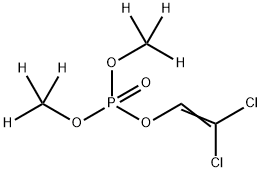 ジクロルボス‐D6(ジメチル‐D6) 化学構造式