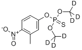 フェニトロチオン-D6(O,O-ジメチル-D6) 化学構造式