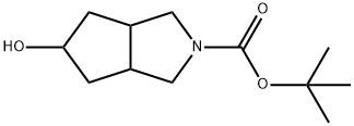 5-羟基六氢环戊[C]吡咯-2(1H)-羧酸叔丁酯 结构式