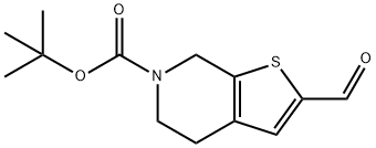 [6-(tert-Butoxycarbonyl)-4,5,6,7-tetrahydro-6H-thieno[2,3-c]pyridin-2-yl]carbaldehyde Struktur