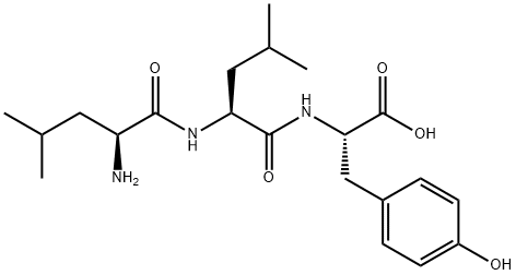 L-Leu-L-Leu-L-Tyr-OH 化学構造式