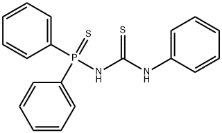 N-(Diphenylphosphinothioyl)-N'-phenylthiourea Struktur