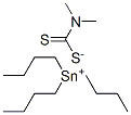 N,N-Dimethyldithiocarbamic acid tributyltin(IV) salt Structure