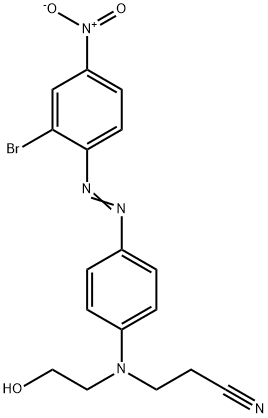 3-[[4-[(2-bromo-4-nitrophenyl)azo]phenyl](2-hydroxyethyl)amino]propiononitrile 结构式