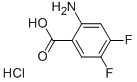 4,5-DIFLUOROANTHRANILIC ACID HYDROCHLORIDE 结构式