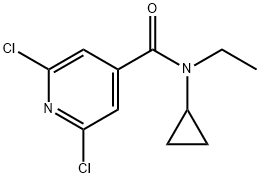 2,6-Dichloro-N-cyclopropyl-N-ethylisonicotinamide Structure