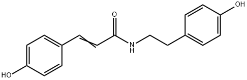 N-(4-Hydroxyphenethyl)-4-hydroxybenzeneacrylamide, 20375-37-5, 结构式