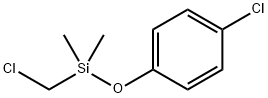CHLOROMETHYL(4-CHLOROPHENOXY)DIMETHYLSILANE Struktur