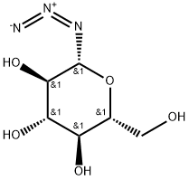 1-叠氮-1-脱氧-Β-D-吡喃葡萄糖苷,20379-59-3,结构式