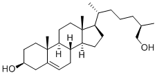 (25R)-コレスタ-5-エン-3β,26β-ジオール 化学構造式