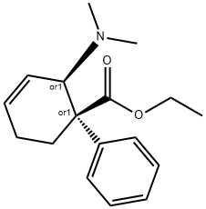 ethyl cis-2-(dimethylamino)-1-phenylcyclohex-3-ene-1-carboxylate Structure