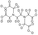 エチレンジアミン四酢酸-D16 化学構造式