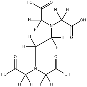エチレンジアミン四酢酸-D12 化学構造式
