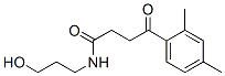 3-(2,4-ジメチルベンゾイル)-N-(3-ヒドロキシプロピル)プロピオンアミド 化学構造式